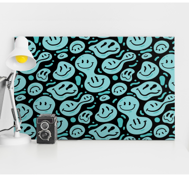Happy smile patterns platno z veselimi motivi - TenStickers