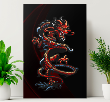 Majestic dragon design platno s sliko kačjega pastirja - TenStickers