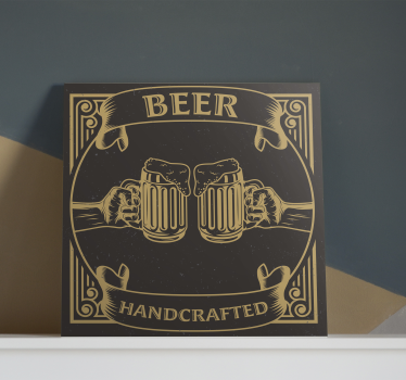 Bares rusticos cerveza rustikalna platnena stenska umetnost - TenStickers