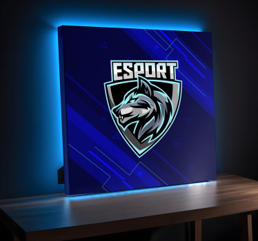 Vaš logotip e-sport tisk video iger na platno - TenStickers