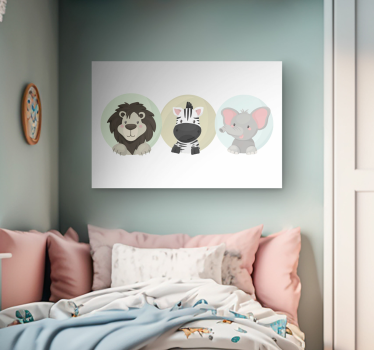 živali nastavite živalsko platno - TenStickers