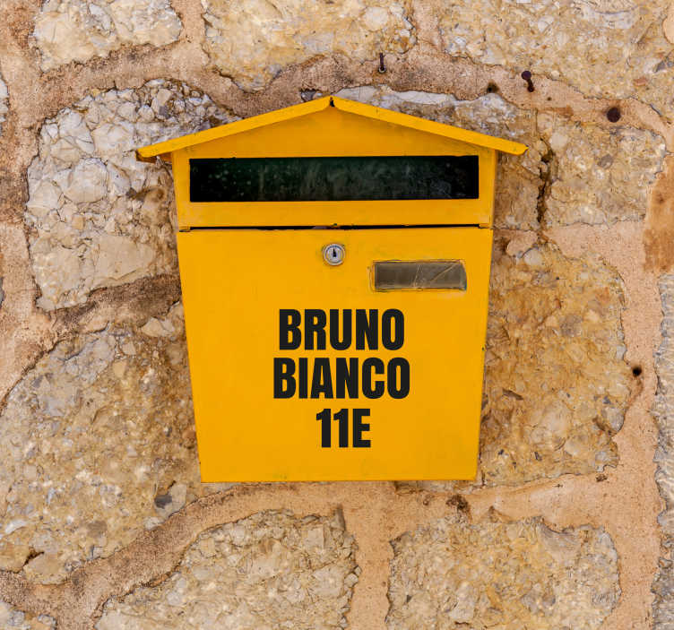 1-palčne črke v nabiralniku nalepka za poštni nabiralnik - TenStickers