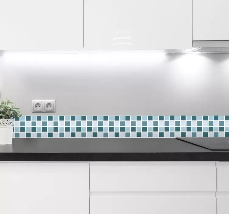 Hladen ton kopalnico mozaik prenos ploščic - TenStickers