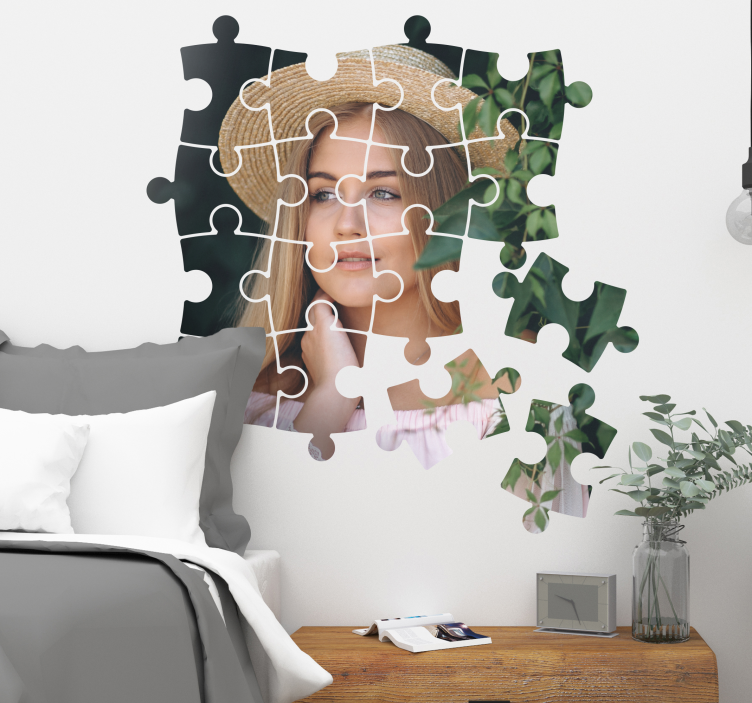 Puzzle fotografija prilagodljiva nalepka - TenStickers