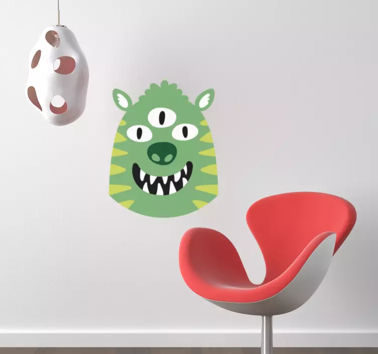 Three-eyed monster nalepka za otroke - TenStickers