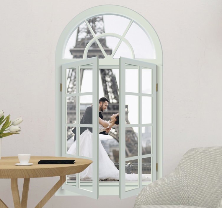 Stenska zidna nalepka s pogledom na okno - TenStickers