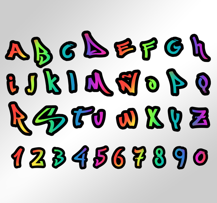 Nalepka z imenom grafita po meri - TenStickers