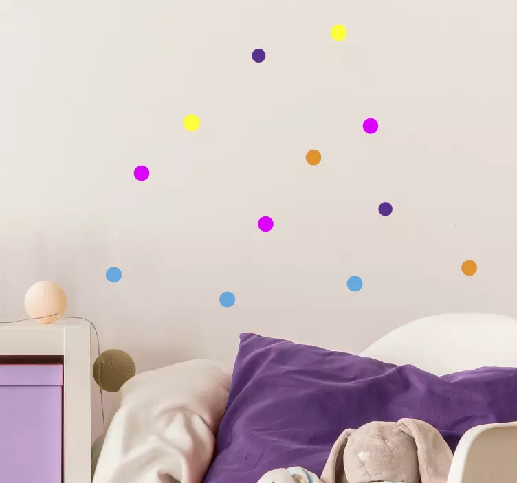 Vibrant dot arrangements geometrijska nalepka - TenStickers