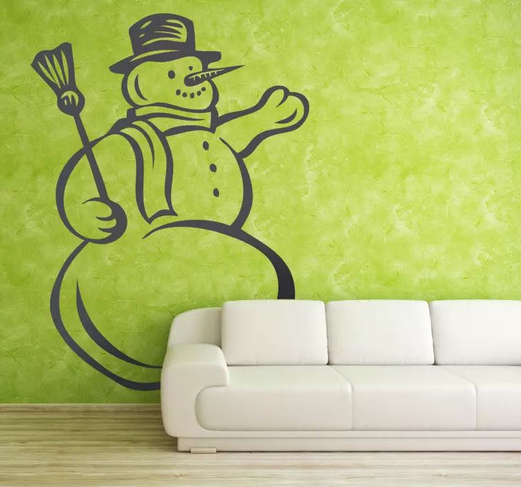 Nalepka snežaka - TenStickers