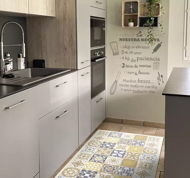 Vinilos para cocinas nuestra receta nalepka živali - TenStickers