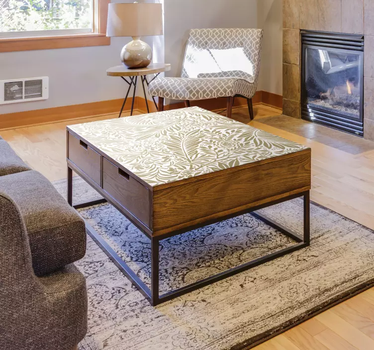 Vintage nalepka pohištva s cvetličnimi vzorci - TenStickers