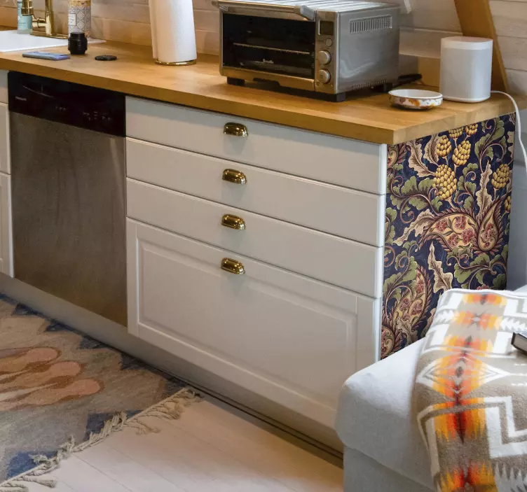 Realistična nalepka za pohištvo paisley - TenStickers