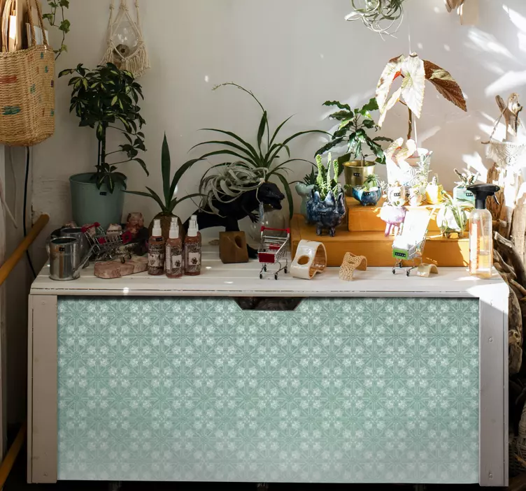 Cvetlični vzorec zbledanja Nalepka za pohištvo - TenStickers