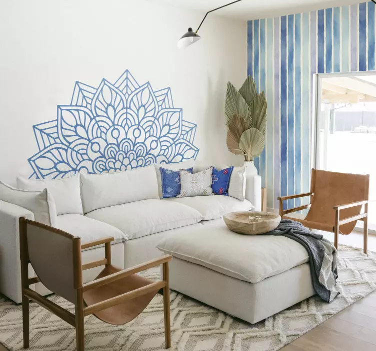 Nalepka za glavo mandala joge - TenStickers