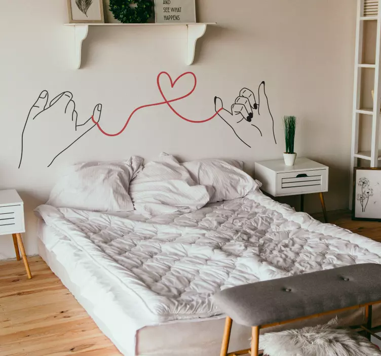 Nalepka za valentinovo rdečo nit - TenStickers