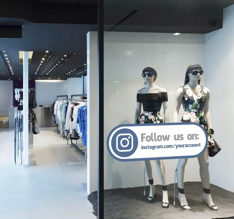 Sledite nam instagram decal - TenStickers