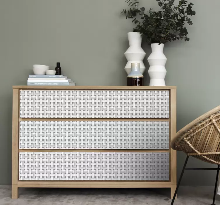 Tkani teksturni vzorec Nalepka za pohištvo - TenStickers