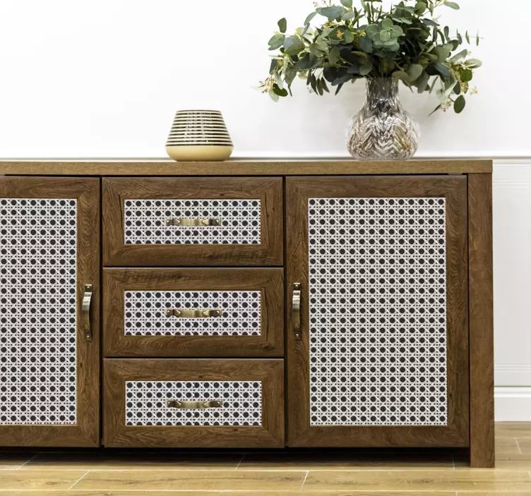 Sodoben vzorec listov Nalepka za pohištvo - TenStickers