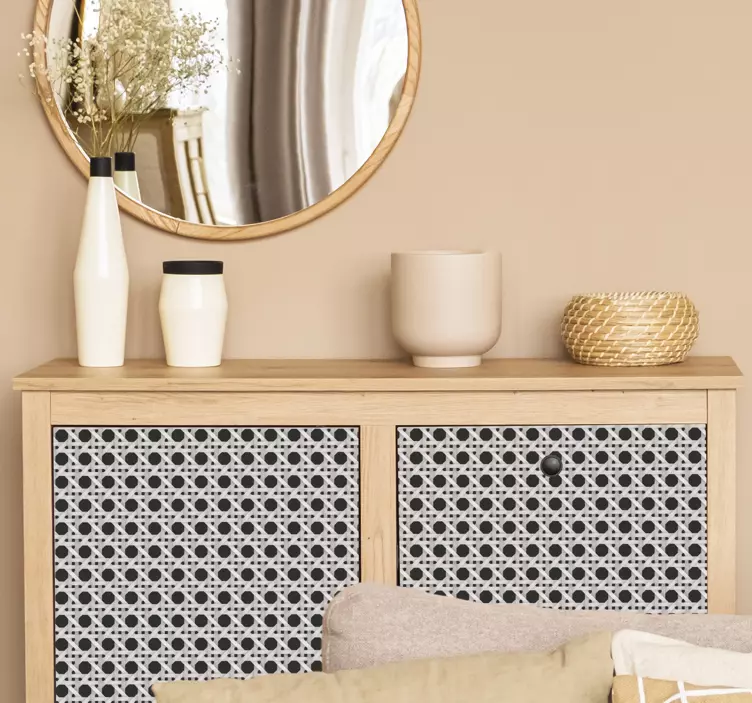 Sodoben vzorec listov Nalepka za pohištvo - TenStickers