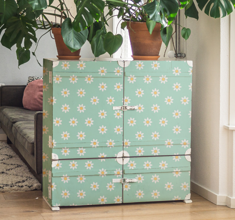 Marjetica rože dnevna soba steno dekor - TenStickers