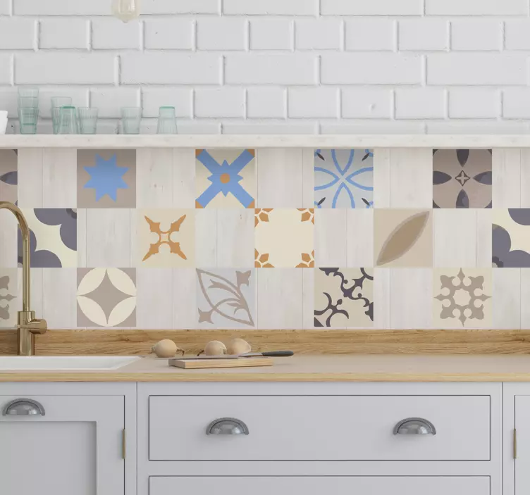 Nalepka s hidravličnimi ploščicami za hidravlične ploščice - TenStickers