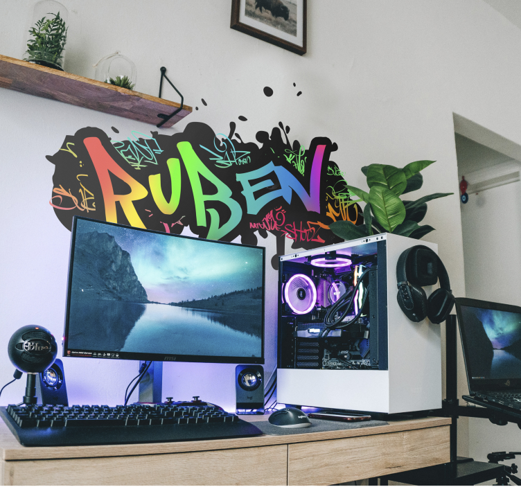 Nalepka z imenom grafita po meri - TenStickers