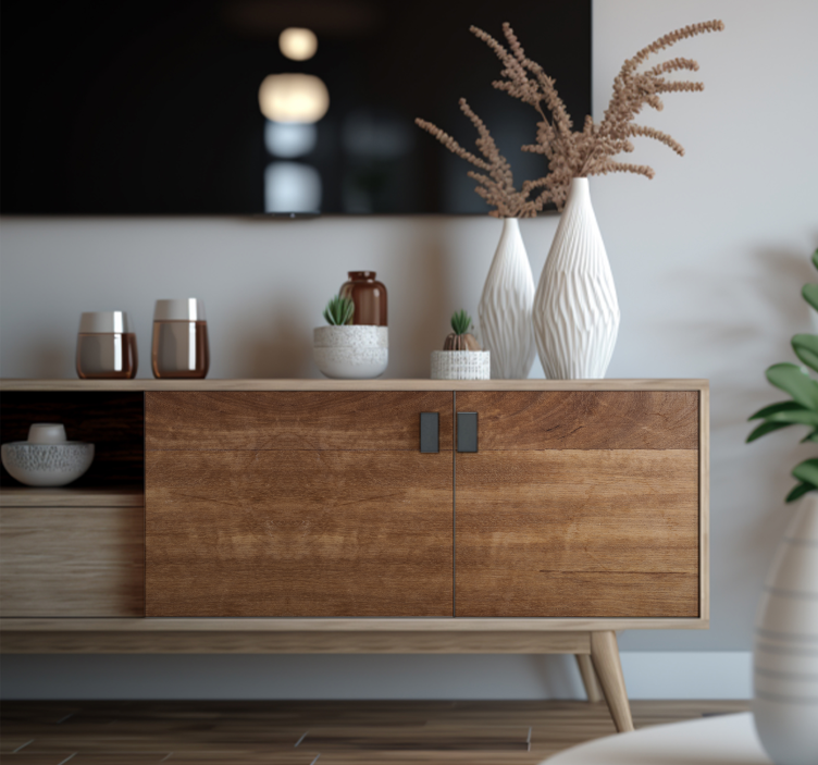 Tekstura lesa rjave barve Nalepka za pohištvo - TenStickers