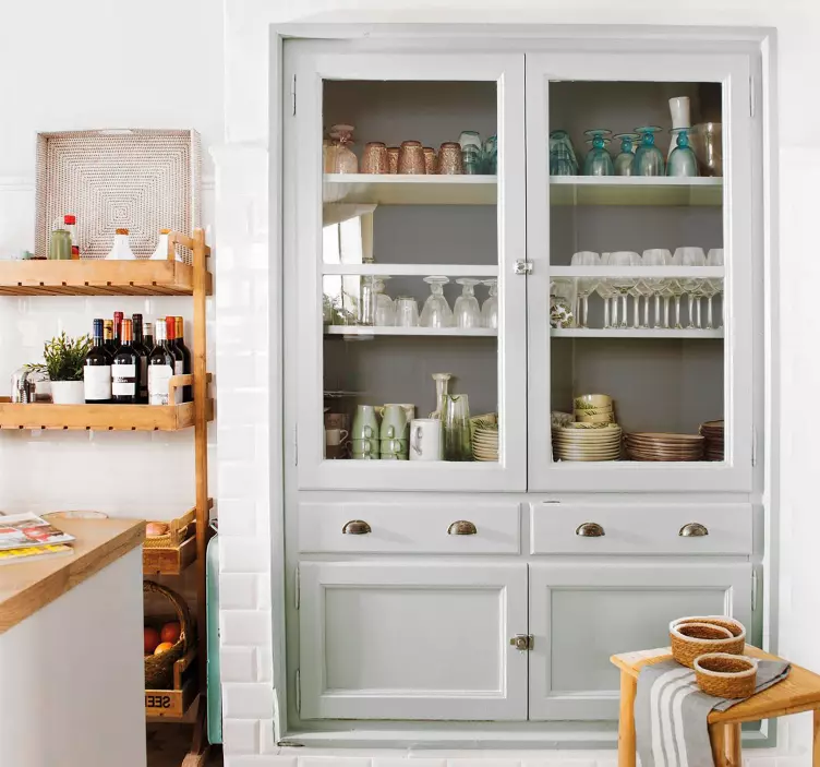 Sivi barvi Nalepka za pohištvo - TenStickers