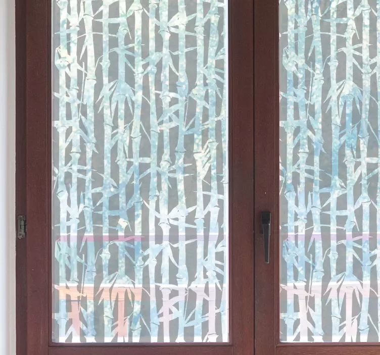 Translúcido bambus nalepka za okno - TenStickers