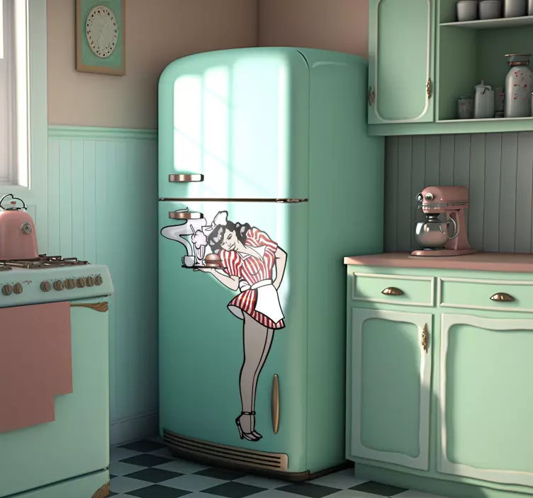 Nalepka natakarice retro 50s - TenStickers