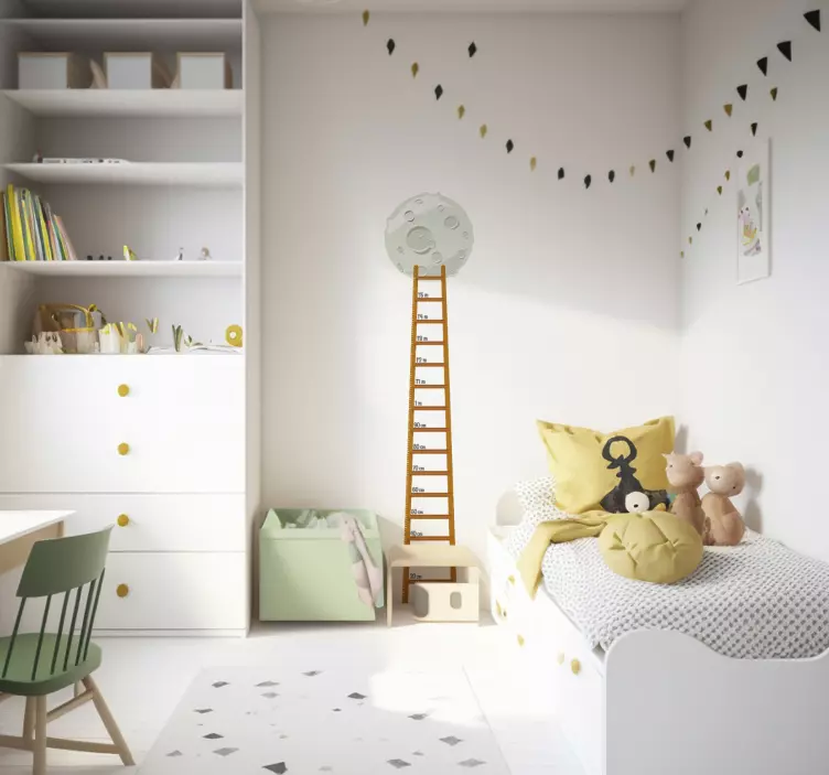 Lestev na lestvico višine lune luči - TenStickers