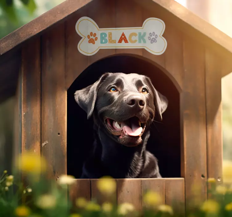 Hiška za pseHiška za pse Nalepke za hišne ljubljenčke - TenStickers