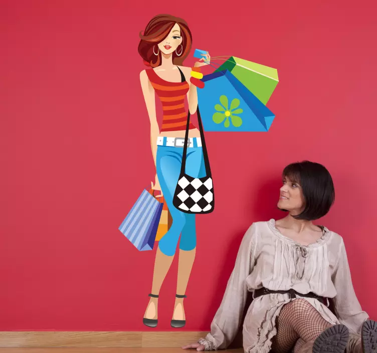 Fashion shopping enthusiast nalepka za izložbe - TenStickers