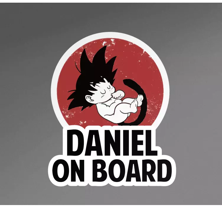 Customisable baby character nalepka za avto - TenStickers