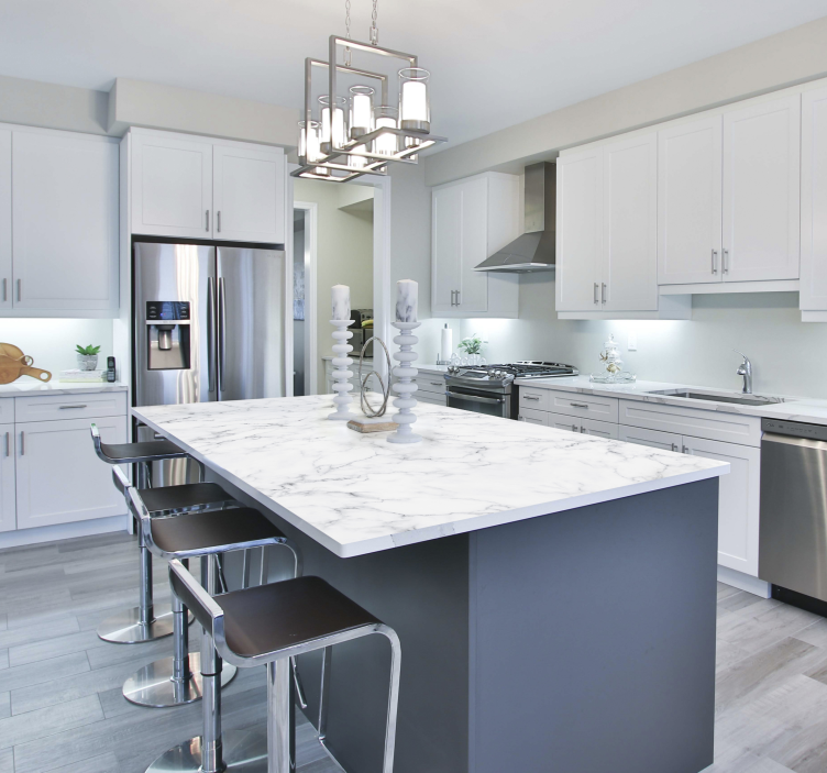 Beli mramor Nalepka za pohištvo - TenStickers