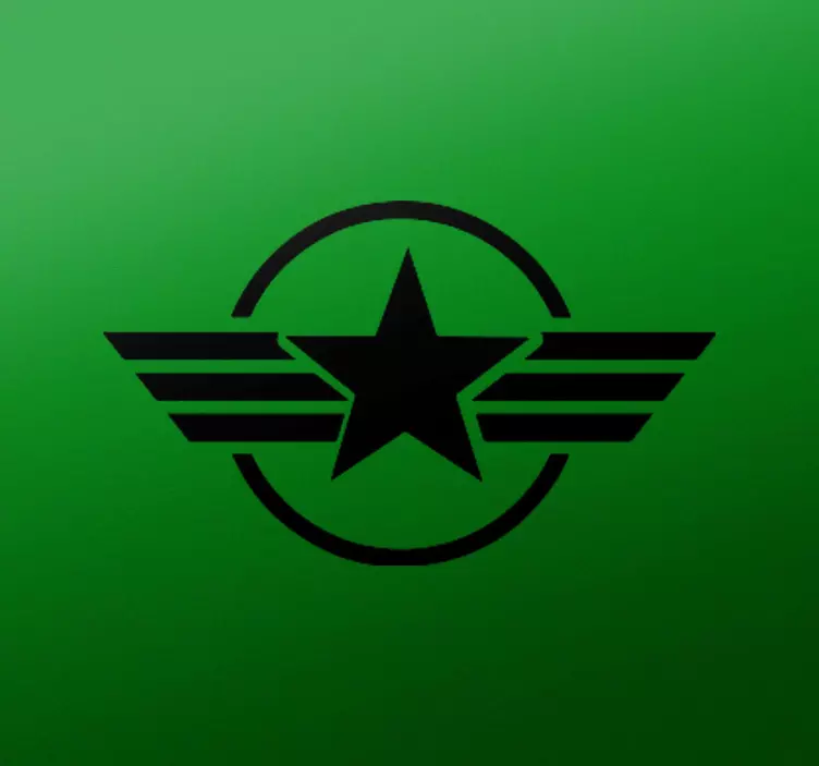 Zvezda, obdana s krožno nalepko za motocikle - TenStickers