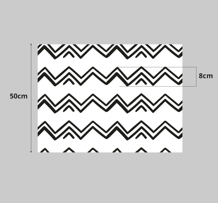 Poudarek z motivom ševrona Nalepka za pohištvo - TenStickers