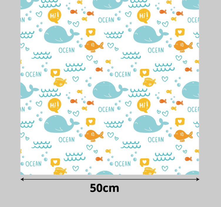 Barvita in vesela nalepka za pohištvo v oceanu - TenStickers