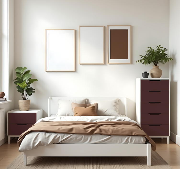 Mat granat enobarvna nalepka za rjuhe - TenStickers