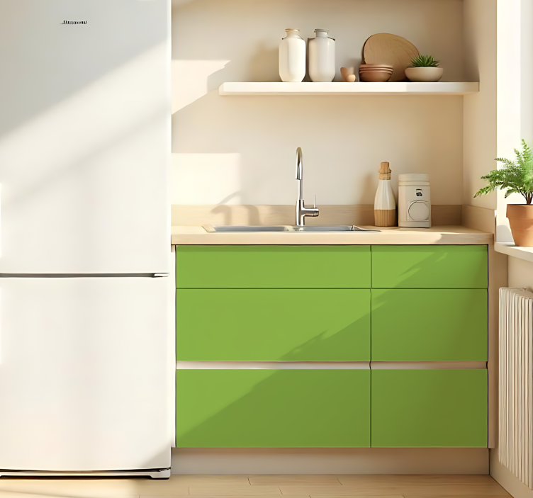 Mat zelena enobarvna nalepka za rjuhe - TenStickers