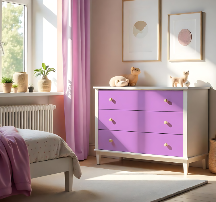 Mat roza enobarvna nalepka za rjuhe - TenStickers