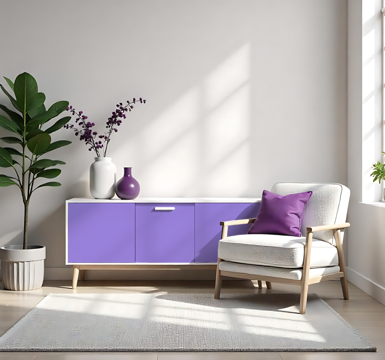 Mat lila enobarvna nalepka za rjuhe - TenStickers