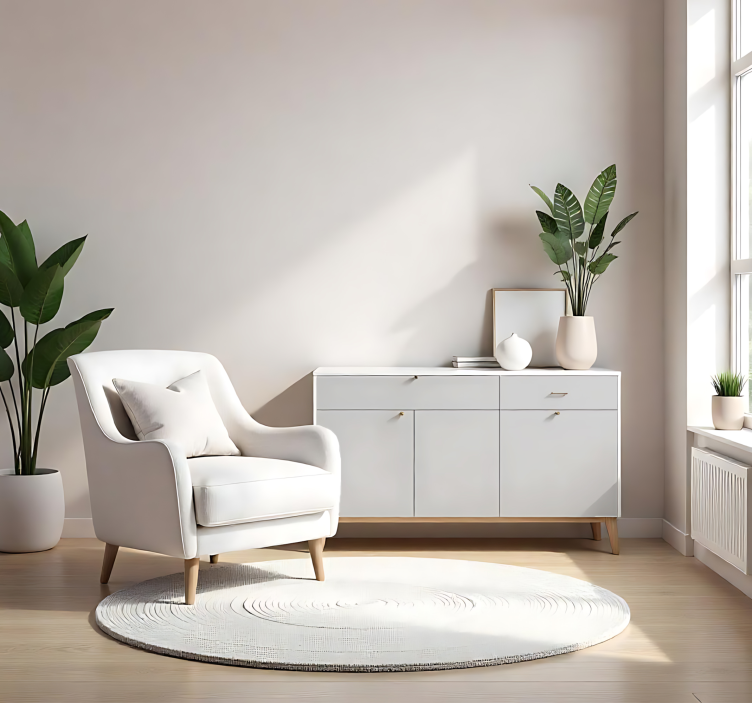 Mat svetlo siva enobarvna nalepka za rjuhe - TenStickers