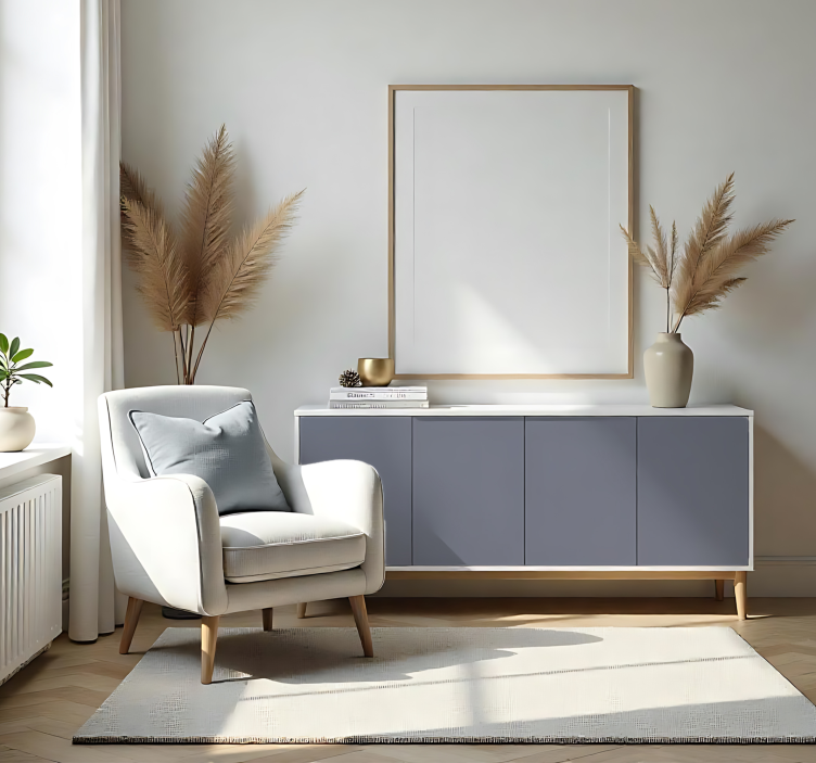 Mat nevtralno siva enobarvna nalepka za rjuhe - TenStickers