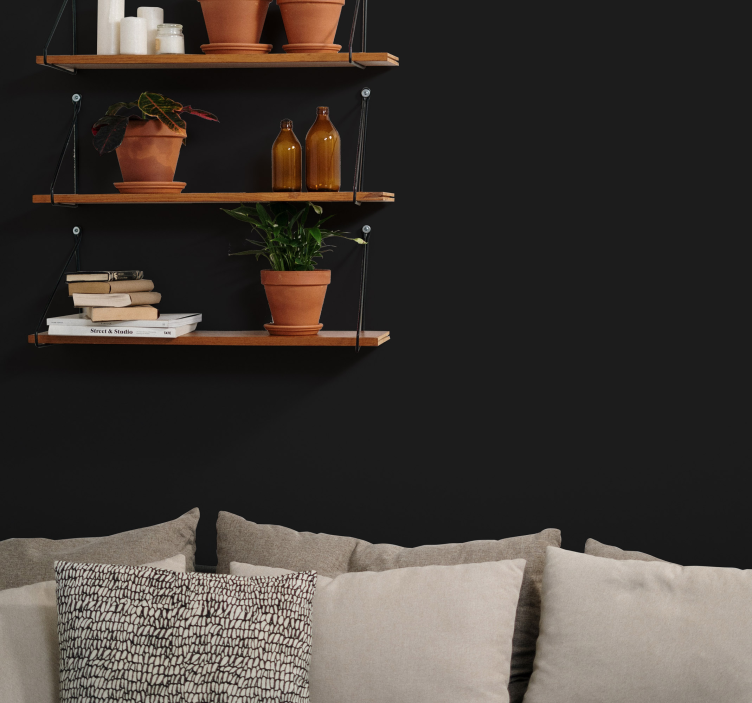 Black enobarvna nalepka za rjuhe - TenStickers