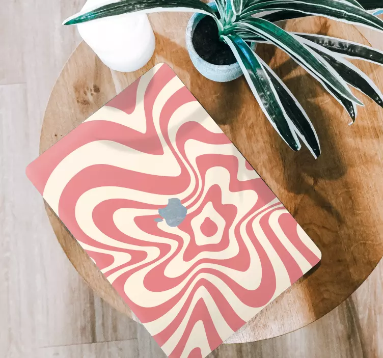 Abstraktna stenska nalepka groovy wave - TenStickers