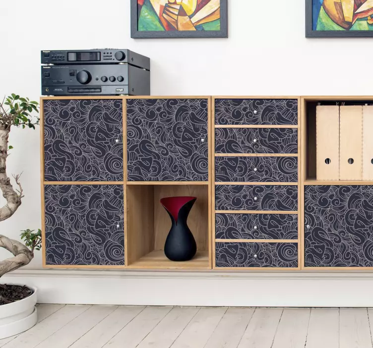 Abstraktna nalepka pohištva paisley - TenStickers