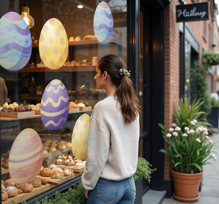 Akvarel jajca nalepka za izložbe - TenStickers
