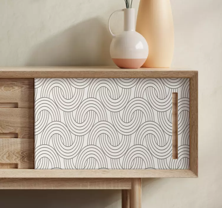 Art deco iluzijski vzorec nalepka - TenStickers