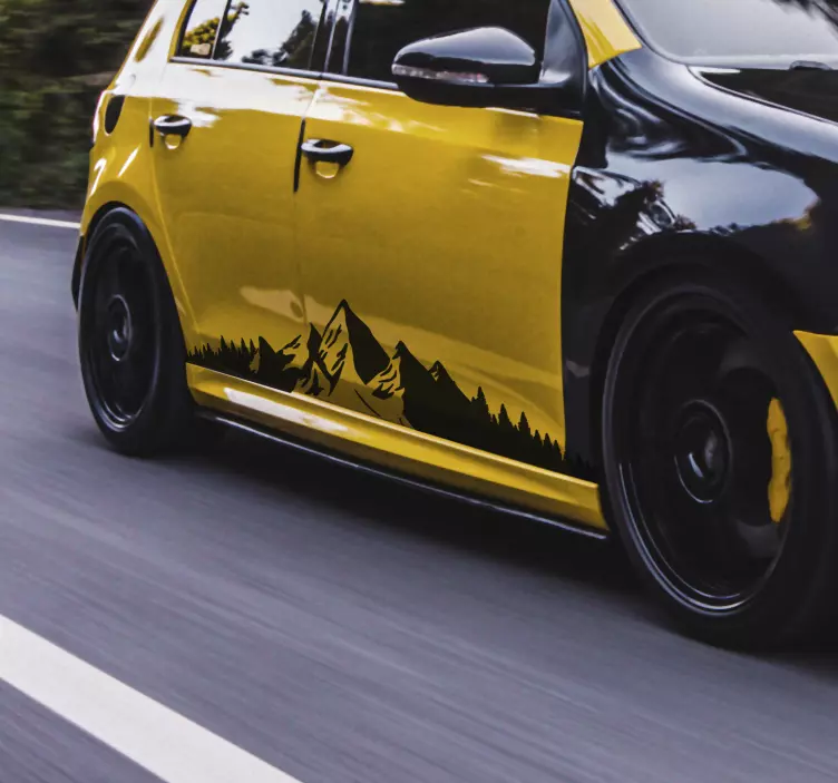 Avto z nalepkami za gore avtomobilov - TenStickers